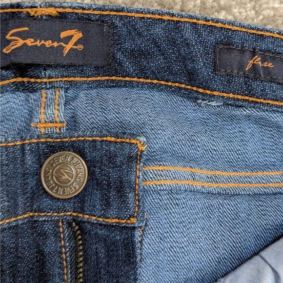 Seven7 Flare Flared Jeans Women‎ Size 8 Blue Stretch - Picture 3 of 16